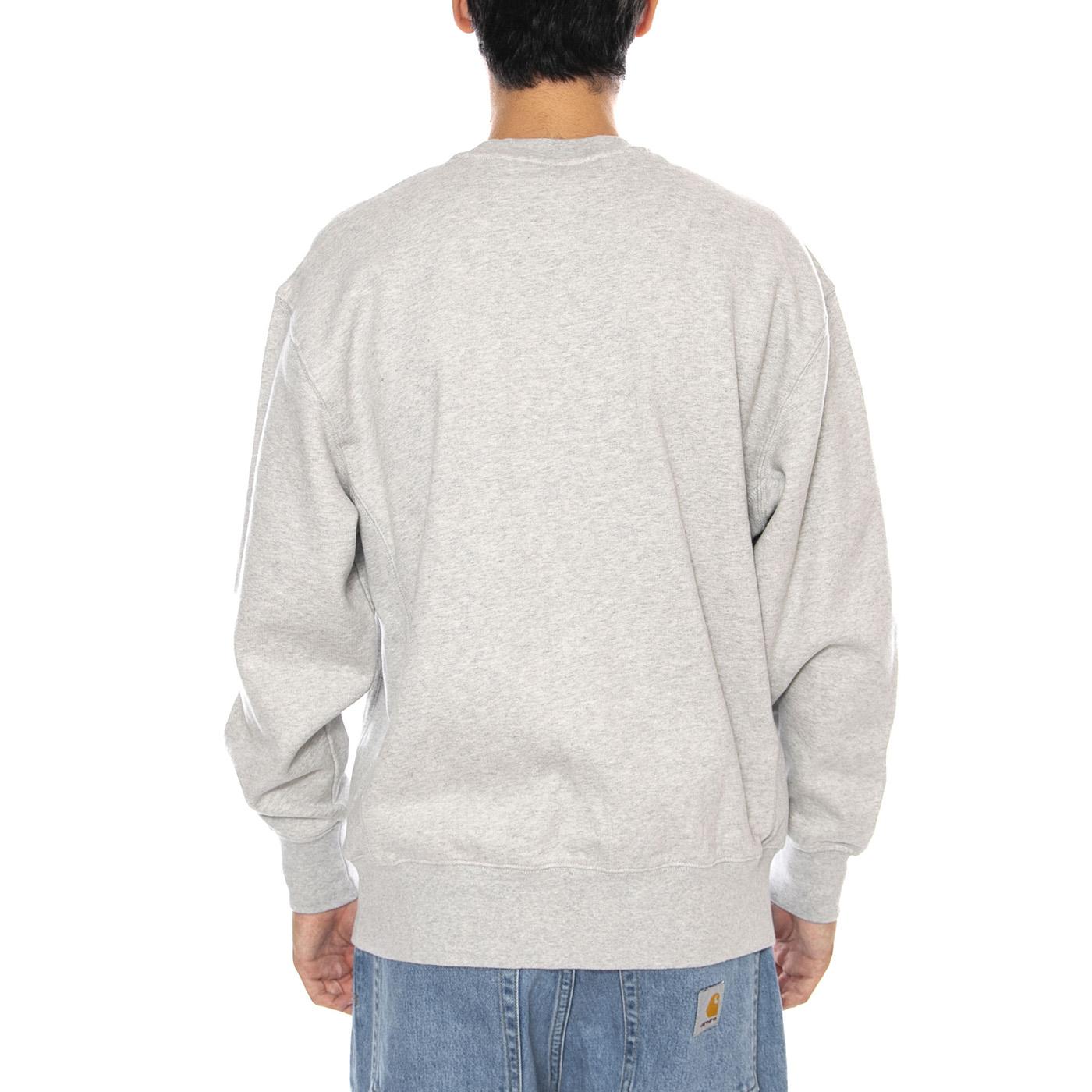 Authentic Crew Light Gray Heather Bros BC03 Neutral - Felpa Girocollo Uomo Grigia A9244-0001  LEVIS 
