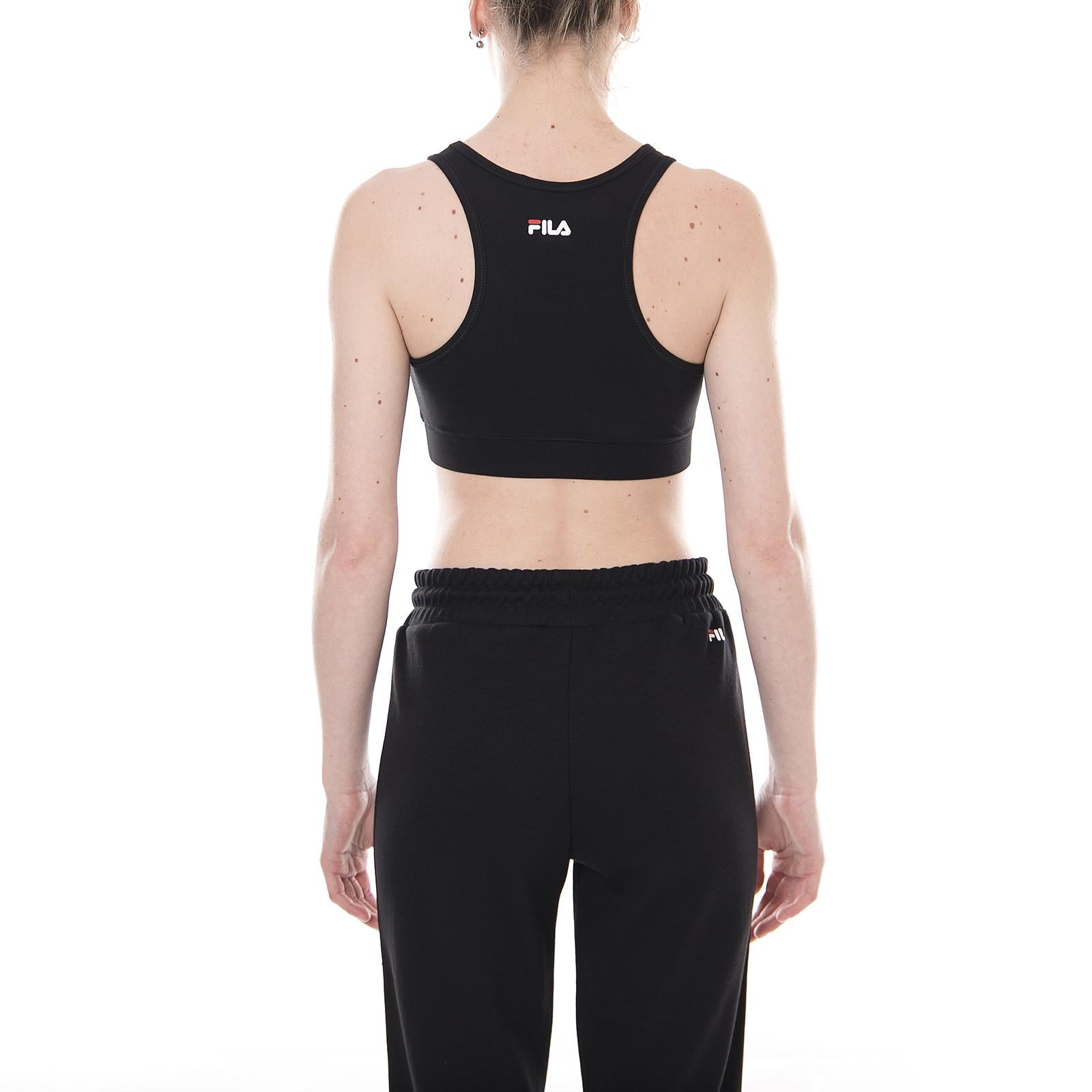 Wmn Other Crop Top - Black - Top Donna Nero 682067-002  FILA 