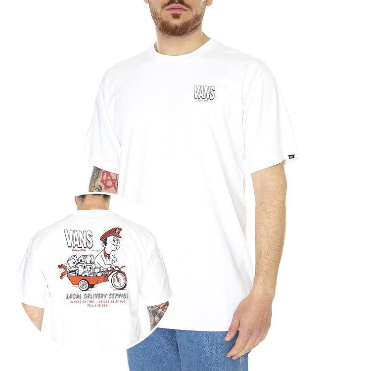 Store To Doors S/S White - Maglietta Girocollo Uomo Bianca VN0007FQWHT1  VANS 