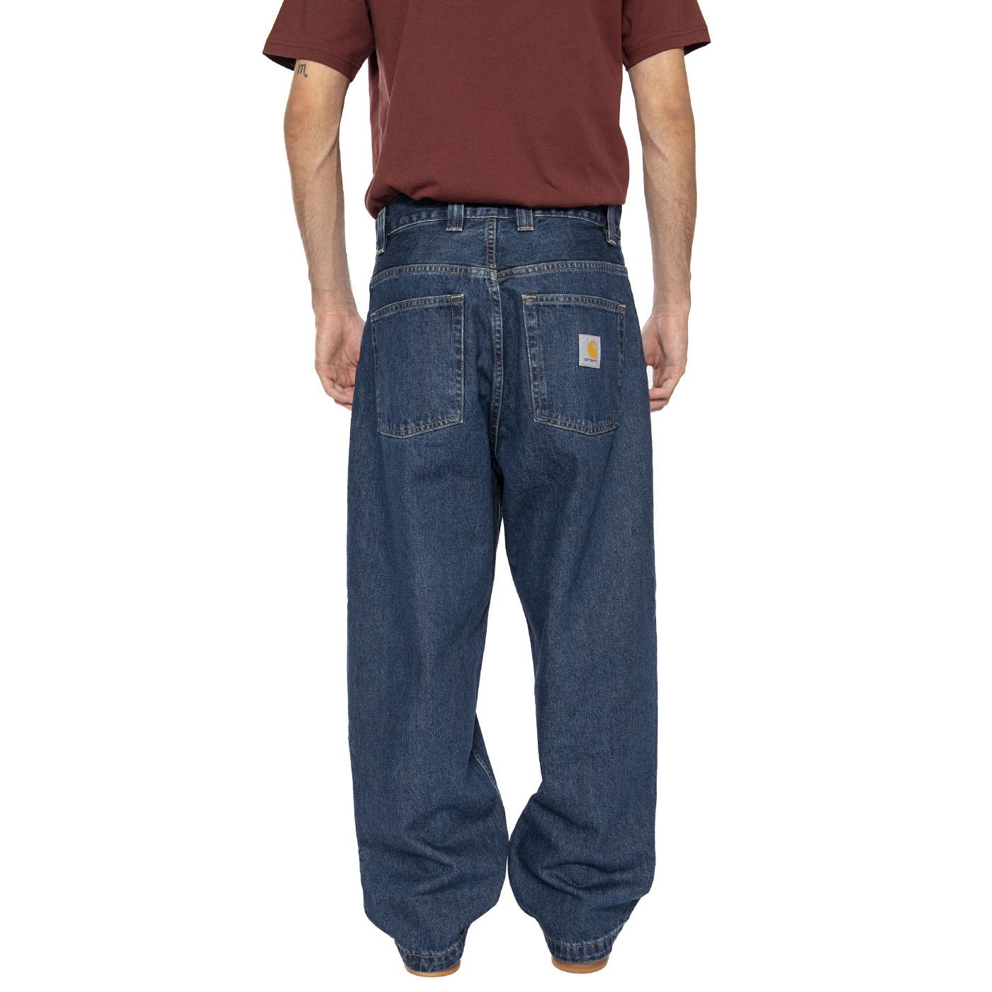 Baggy Jeans Relaxed Carhartt WIP Brandon - Pantaloni Uomo Blu I035893-106  CARHARTT WIP 