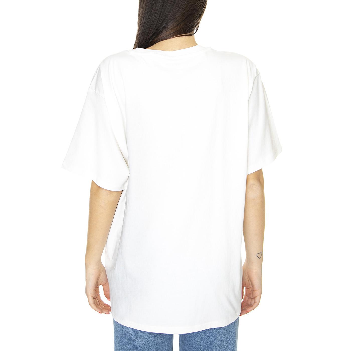 Oversized Tee Worn In White - Maglietta Girocollo Donna Bianca W7R3EEW04  WRANGLER 