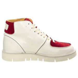 Considered White Red - Scarpe Stringate Profilo Alto Donna Bianche OGSCONSIDERED-WHTRED  ORIGINAL GRADE 