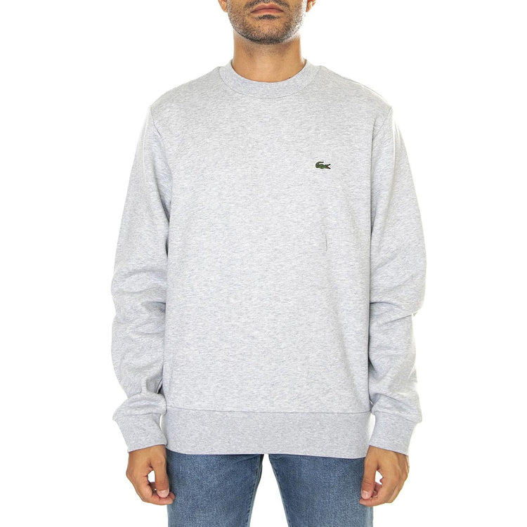 Sweatshirt SH9608-CCA - Felpa Girocollo Uomo Grigia SH9608-CCA  LACOSTE 