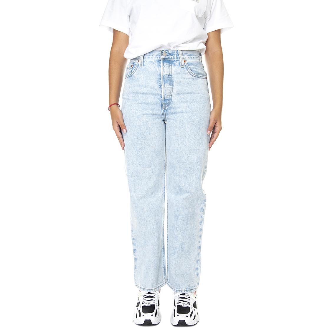 Ribcage Straight Ankle Ojai Shore Med Indigo / Worn In - Pantaloni Denim Jeans Donna Blu 72693-0111  LEVIS 