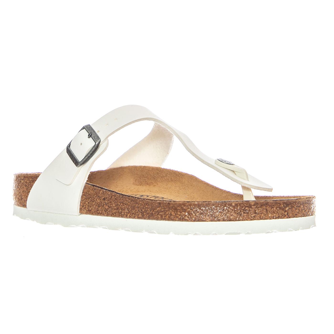 Gizeh Birko Flor Regular Fit White - Sandali Donna Bianchi 745531 WHT BIRKENSTOCK 