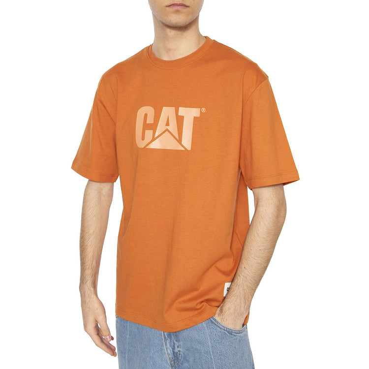 Logo T-Shirt Orange - Maglietta Girocollo Uomo Arancione 6010111-12774  CAT 