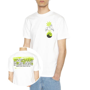 Obey Pledge Allegiance Tee White - Maglietta Girocollo Uomo Bianca 165264055-WHT  OBEY 