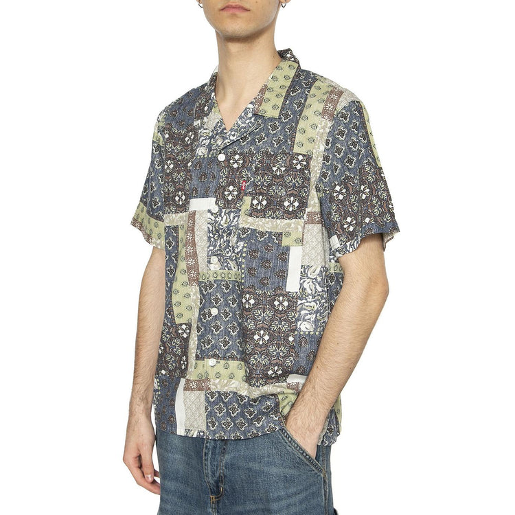The Sunset Camp Shirt Tamrin Patchwork V - Camicia Maniche Corte Uomo Multicolore 72625-0110  LEVIS 