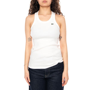 Canotta S/M White Tank - Canotta Donna Bianca TF5388 70V LACOSTE 