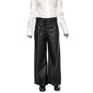 XL Straight Faux Leather Night Black - Pantalone Donna Nero A9310-0000  LEVIS 