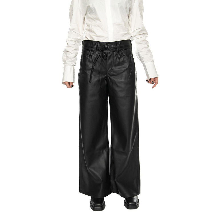 XL Straight Faux Leather Night Black - Pantalone Donna Nero A9310-0000  LEVIS 