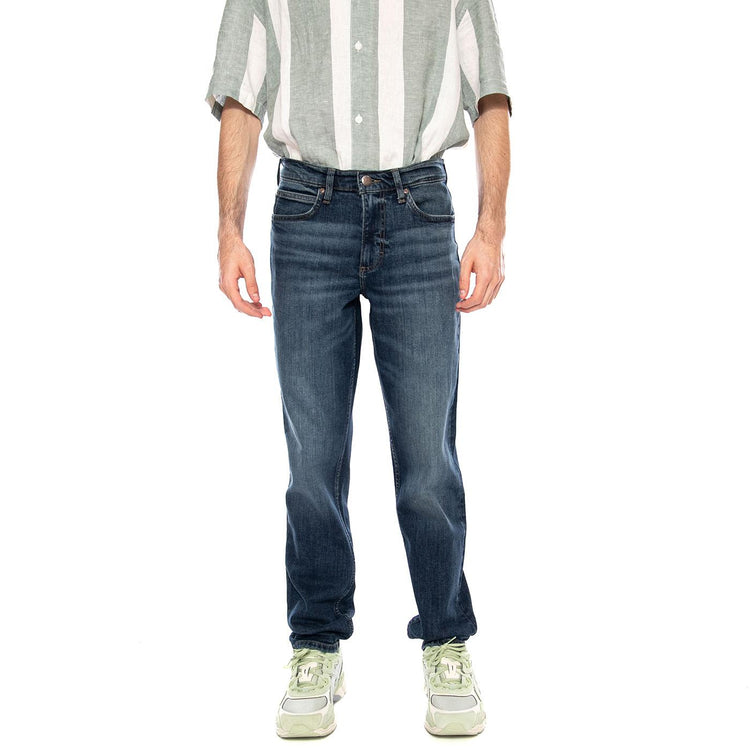 DAVID RUSTY RIVET - Pantaloni Denim Jeans Uomo Blu 112380203 BL LEE 