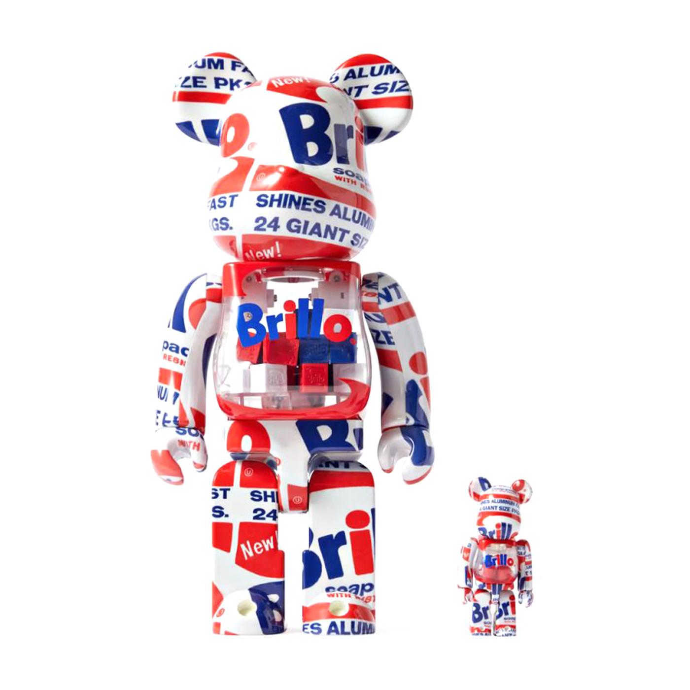 BE@RBRICK  Brillo" 100% & 400% - Toy Medicom Multicolore MDTANDYW  MEDICOM TOY 