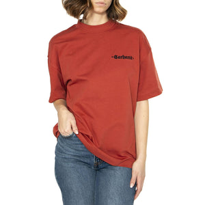 W' S/S Greatest Hits 02 T-S Vermillion / Black - Maglietta Girocollo Donna Rossa I034401.2NLXX  CARHARTT WIP 