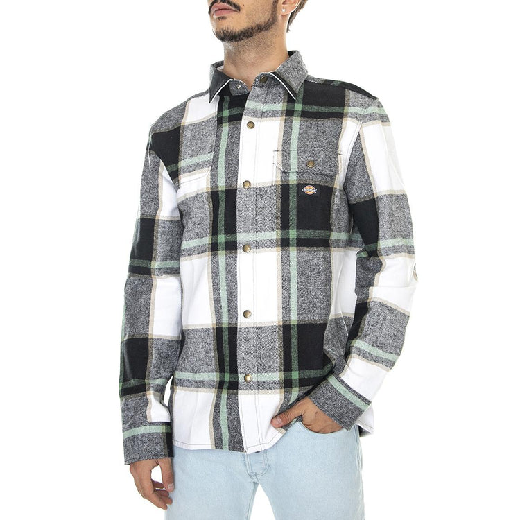 Nimmons LS Black - Camicia Uomo Nera / Multicolore DK0A4XGUBLK1  DICKIES 