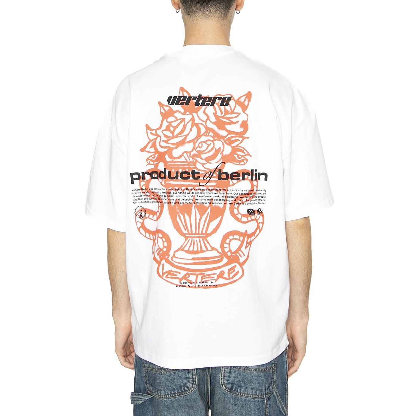 Overlay T-Shirt White - Maglietta Girocollo Uomo Bianca VER-T292-WHT  VERTERE BERLIN 