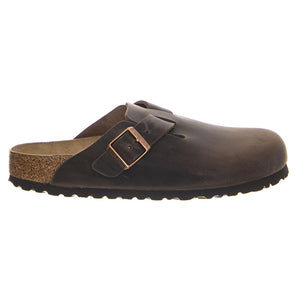 Boston SFB BasaltGray, Suede Leather Brown -- Sandali Uomo Marroni 0159713 . BIRKENSTOCK 
