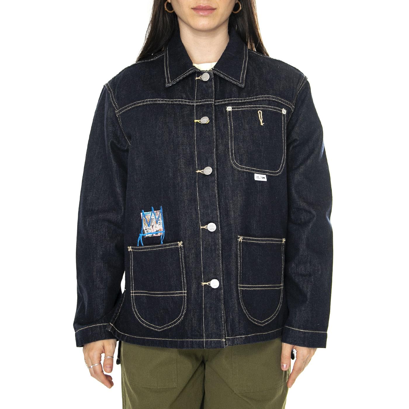 JMB Denim Chore Coat Rinse Blue - Giacca Donna Denim Jeans Blu 112359193  LEE 