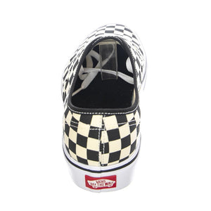 UA Authentic Lite (Checkerboard) - Scarpe Stringate Profilo Basso Uomo Nere / Bianche / Checkerboard VN0A2Z5J5GX1M  VANS 