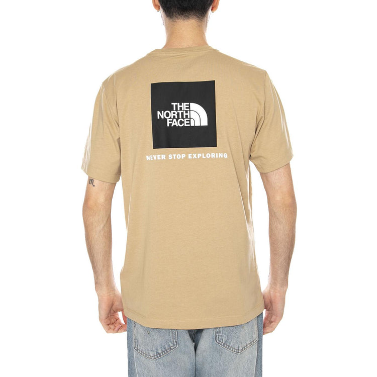 M EVO BOX NSE REG SS KHAKI STONE - Maglietta Girocollo Uomo Beige NF0A8B6K LK51 THE NORTH FACE 
