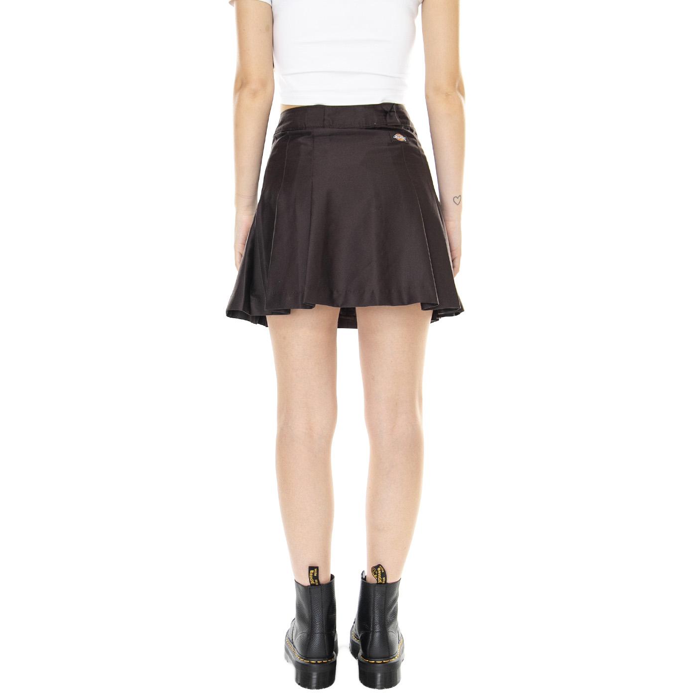 W' Elizaville Skirt Dark Brown - Gonna Marrone DK0A4Y1SDBX1  DICKIES 