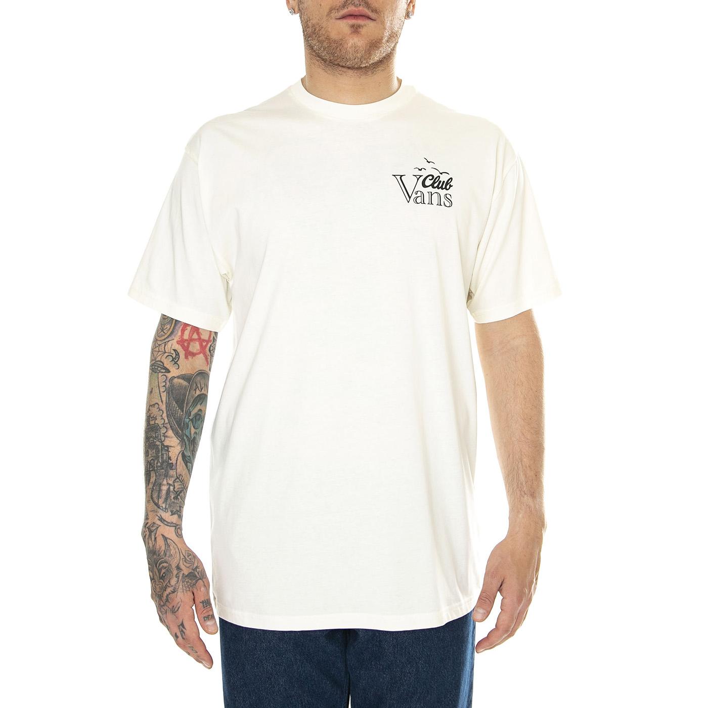 Club Vee SS Tee Marshmallow - Maglietta Girocollo Uomo Beige VN000G5TFS81  VANS 