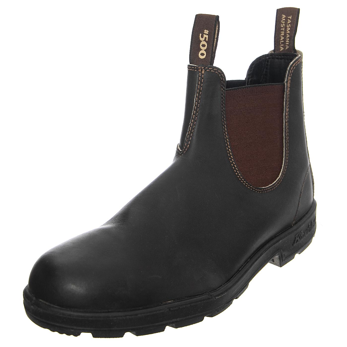 500 Stout Brown - Stivaletti Uomo Marroni FW22-500-500  BLUNDSTONE 
