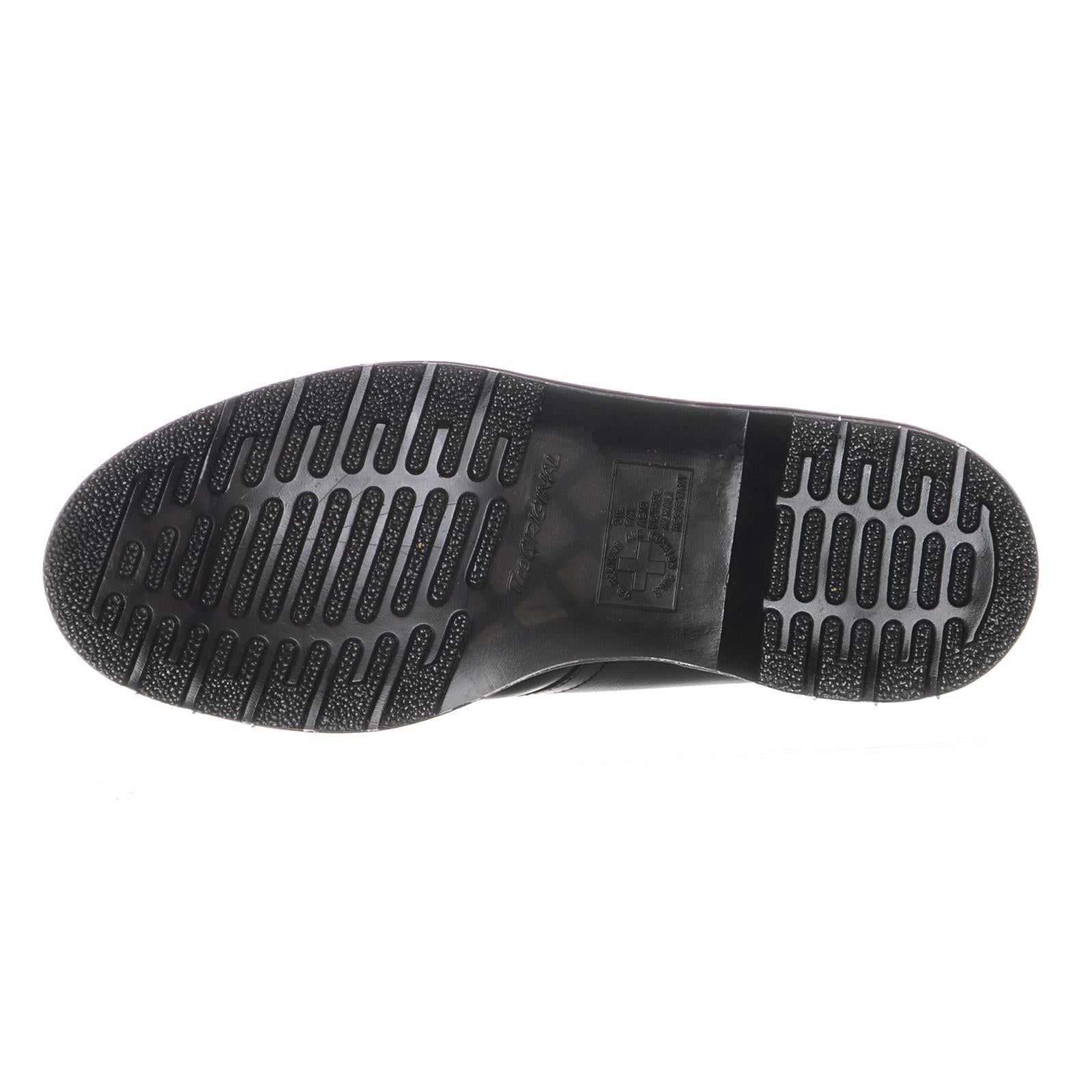 1461 Straw Lace Up Shoes - Black Smooth - Scarpe Stringate Uomo Nere 1461STW23160001  DR.MARTENS 