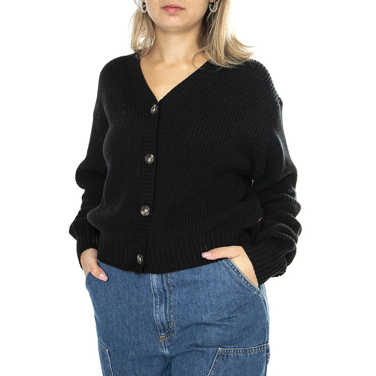 Snowflake Cardigan Caviar Black - Cardigan Donna Nero A8728-0004  LEVIS 