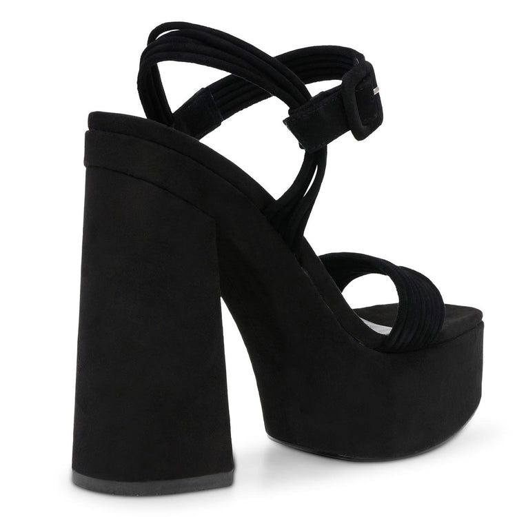 Pin-Up Rose Suede - Sandali Donna Neri SMSPIN-UP-BLA  STEVE MADDEN 