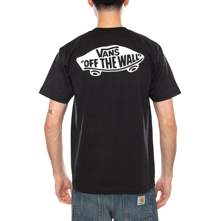 DOUBLE STANDARD SS TEE BLACK / WHITE - Maglietta Girocollo Uomo Nera VN000SYD Y281 VANS 