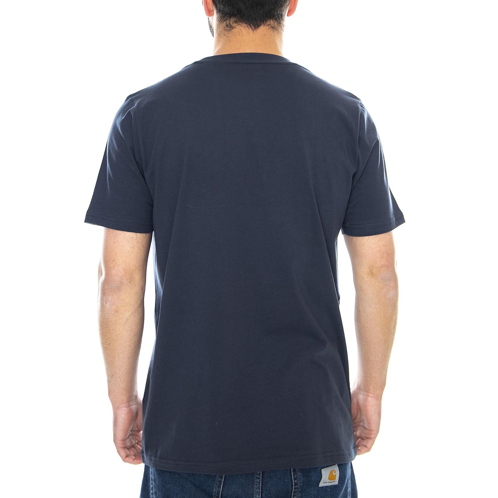 Standard T-Shirt - White / Blue - Maglietta Girocollo Uomo Bianca / Blu I020460.904.00.03  CARHARTT WIP 