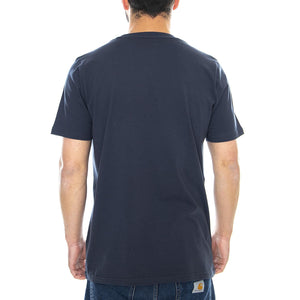 Standard T-Shirt - White / Blue - Maglietta Girocollo Uomo Bianca / Blu I020460.904.00.03  CARHARTT WIP 
