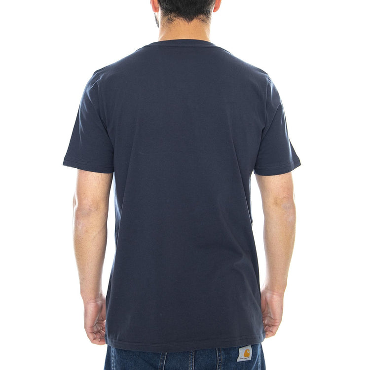 Standard T-Shirt - White / Blue - Maglietta Girocollo Uomo Bianca / Blu I020460.904.00.03  CARHARTT WIP 