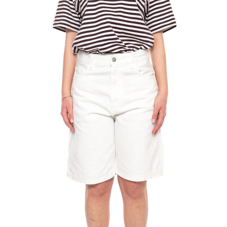 W' Brandon Short White - Pantaloncini Donna Bianchi I037021 0202 CARHARTT WIP 