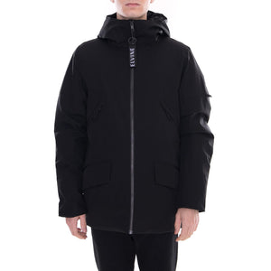 Mens Cole Black Hooded Jacket S 183006-110  ELVINE 