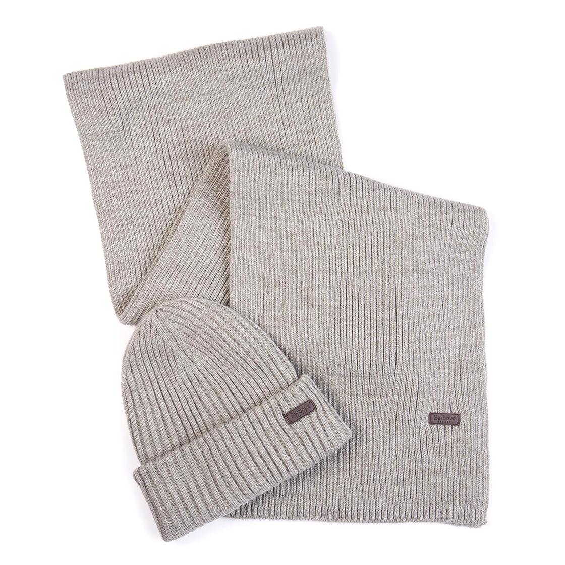 Crimdon Beanie Scarf Gift Set Grey - Set Cappellino a Cuffia e Sciarpa Grigio 222MMGS0019-GY31  BARBOUR 