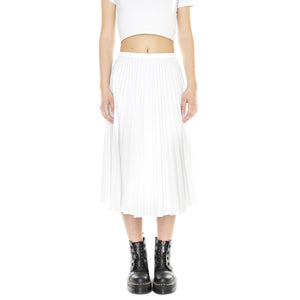 W' Gonna 70V White - Gonna Plissé Bianca JF8050-70V  LACOSTE 