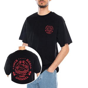 Edwin Music Channel TS Black/Red - Maglietta Girocollo Uomo Nera I031131.1V2.67. 1V2.67 EDWIN 