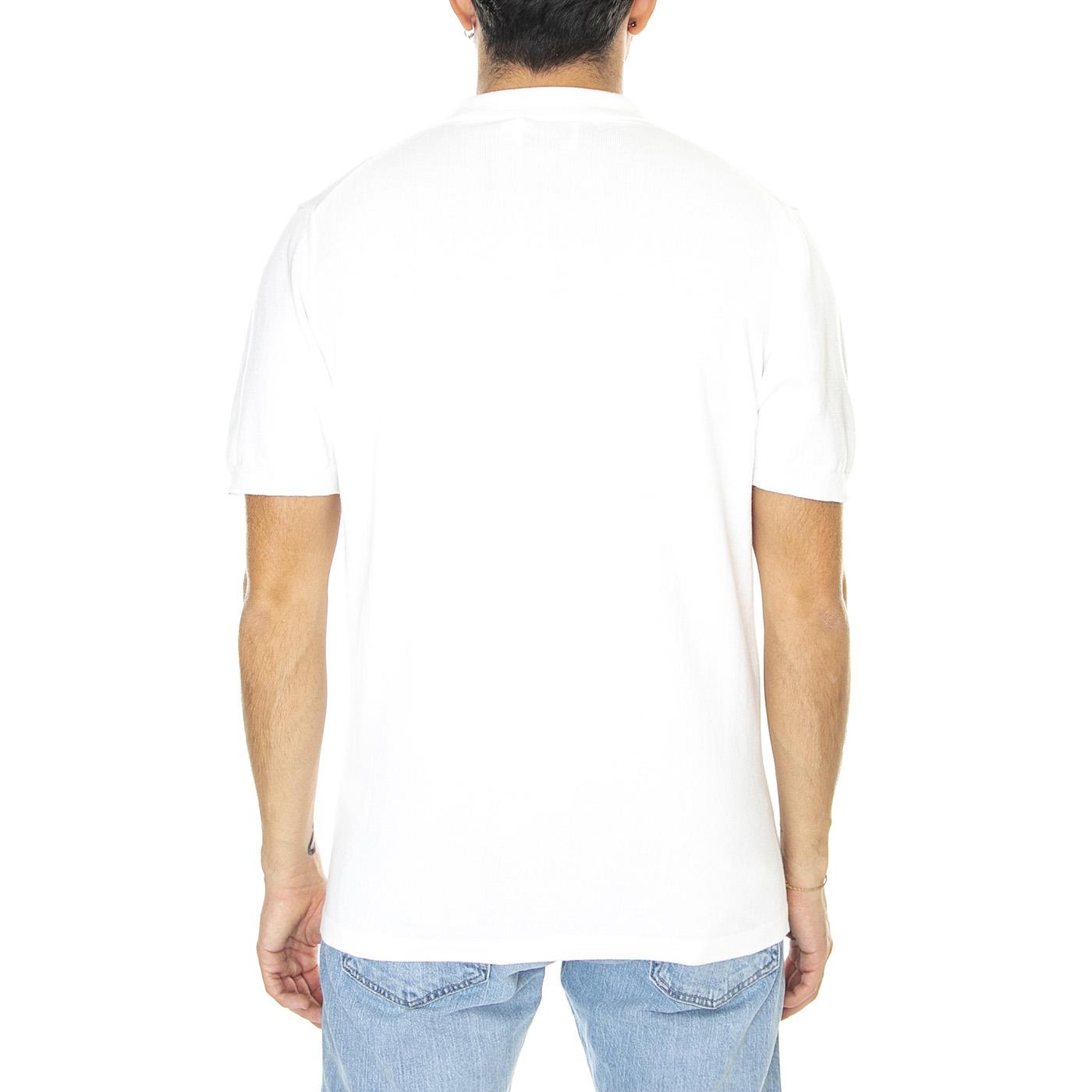 Purcell SS Knitted Polo - Polo Uomo Bianca F4GSD063-280  FARAH 
