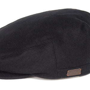 Redshore Flat Cap Black - Cappello a Coppola Nero MHA0439-BK71-FW23  BARBOUR 