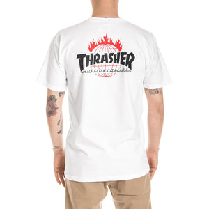 THRASHER TDS S/S TEE WHITE TS65M03-571WHT  THRASHER 