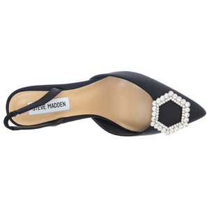 LUCENT BLACK SATIN - Sandali Donna Neri SMSLUCENT-BLK . STEVE MADDEN 