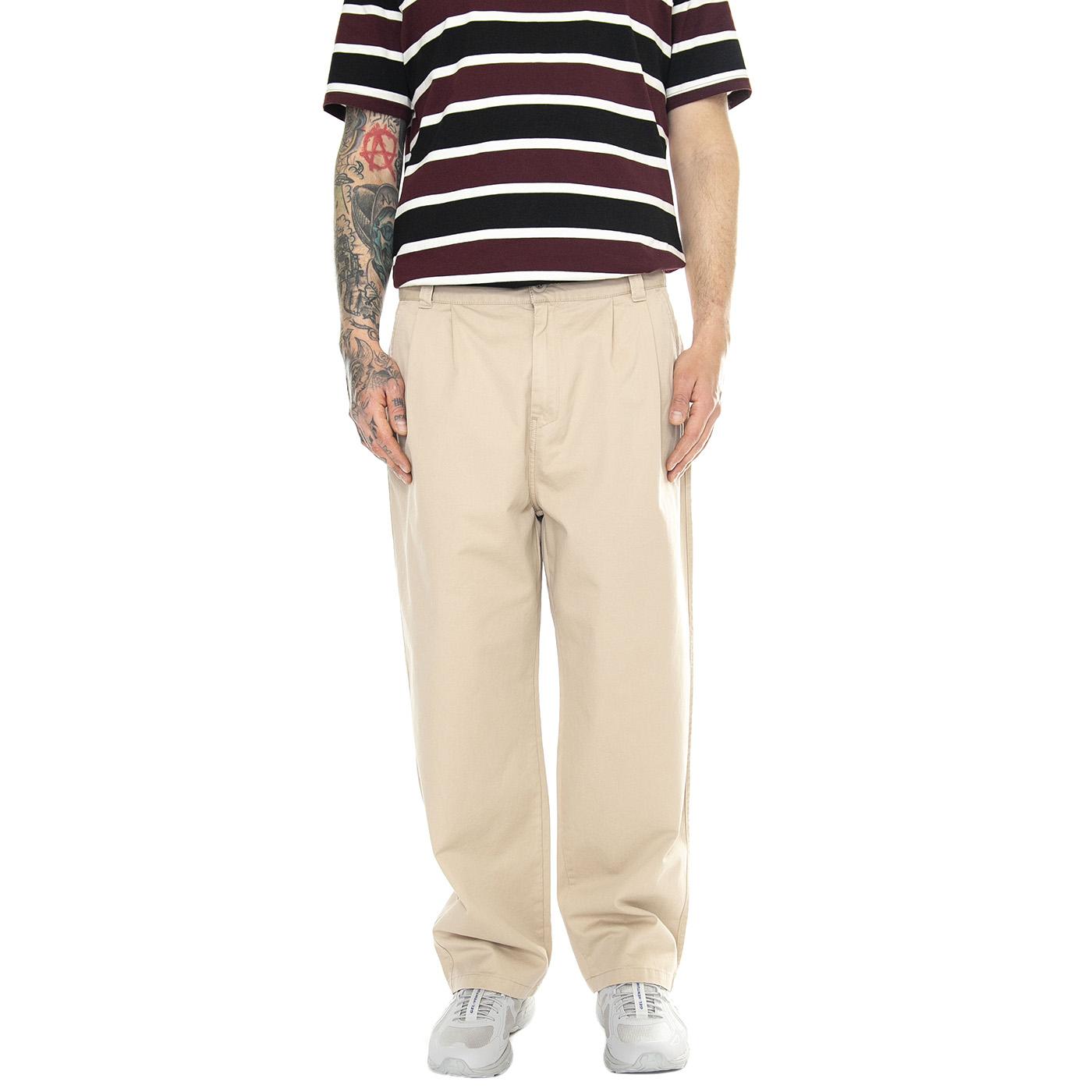 Marv Pant Wall /stone washed - Pantaloni Uomo Beige I033129.G106  CARHARTT WIP 