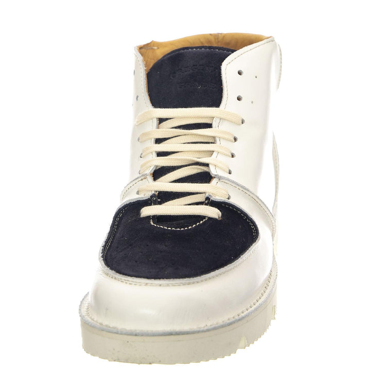 Considered White Navy - Scarpe Stringate Profilo Alto Uomo Bianche OGSCONSIDERED-WHTNVY  ORIGINAL GRADE 