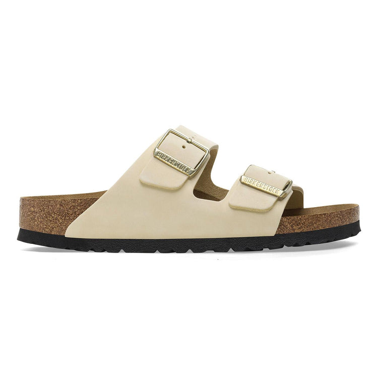 Arizona Ecru, Nubuck Leather - Sandali Donna Beige 1026711  BIRKENSTOCK 