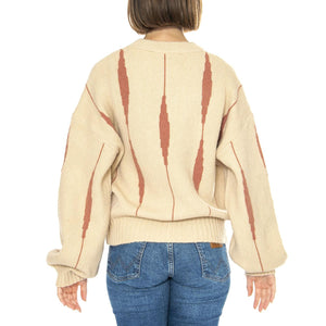 Jersey Jacquard Lineas Rosa - Maglione Donna Multicolore 43W/10613  WILD PONY 