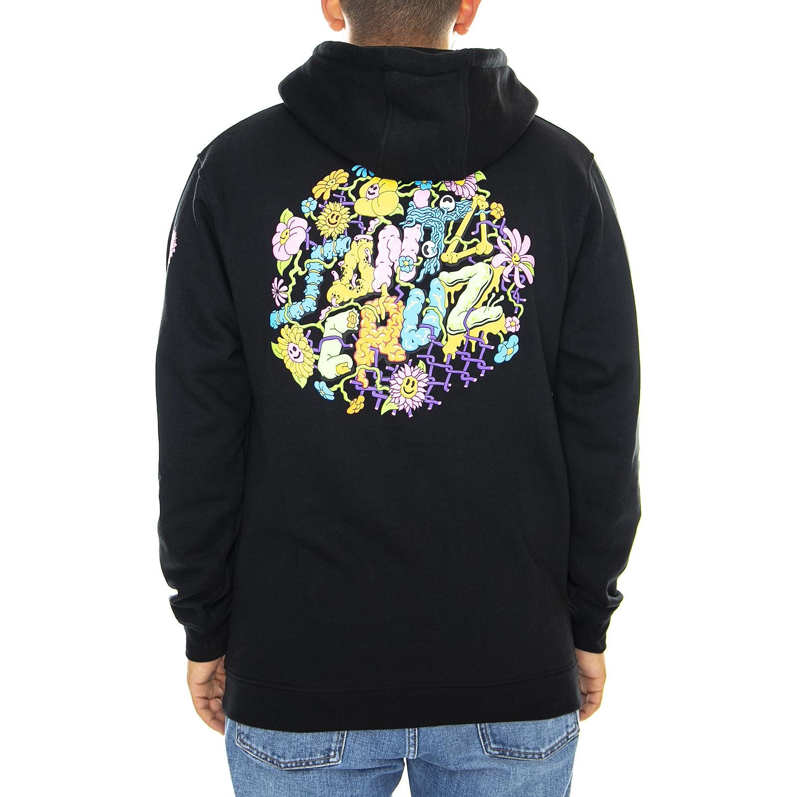  Baked Dot Hood Black  SANTA CRUZ 