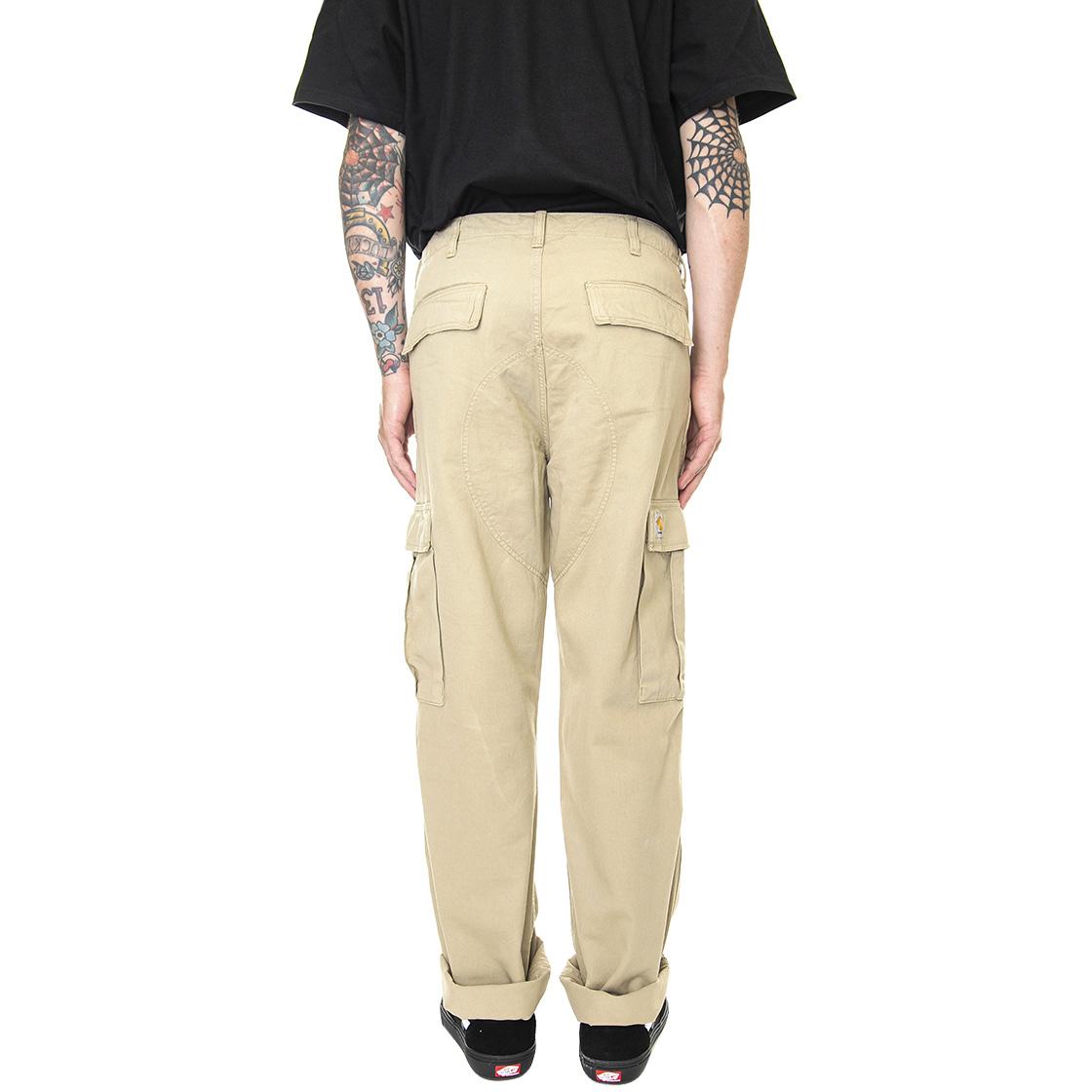 Regular Cargo Pant Ammonite Garment Dyed - Pantaloni Cargo Uomo Beige I030475-0VZGD  CARHARTT WIP 