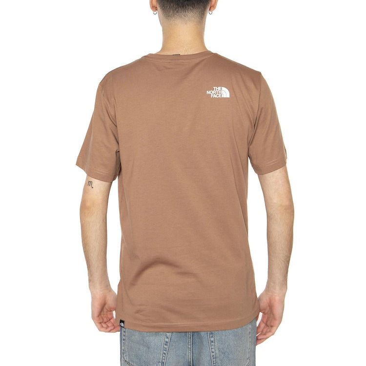 Men's S/S Simple Dome Tee - Maglietta Girocollo Uomo Marrone NF0A87NG6IH1  THE NORTH FACE 
